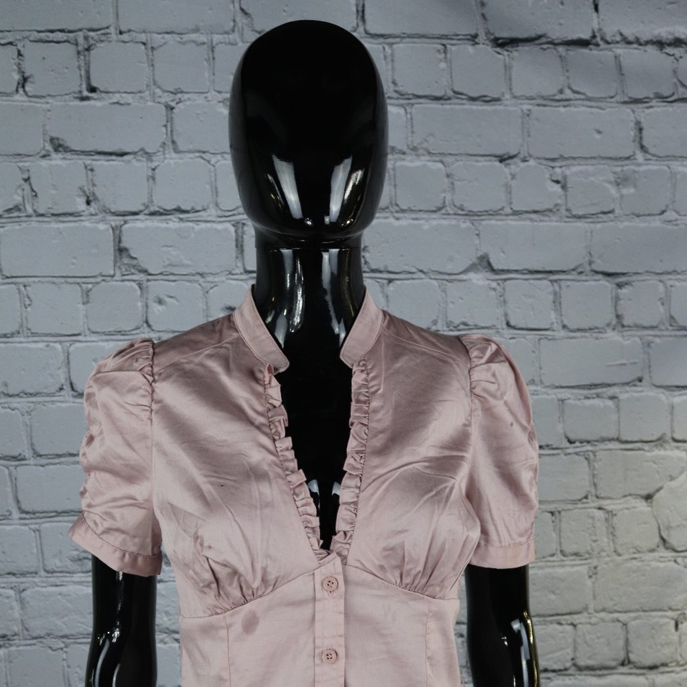 1990's Vintage Pink Blouse by Cache Boutique